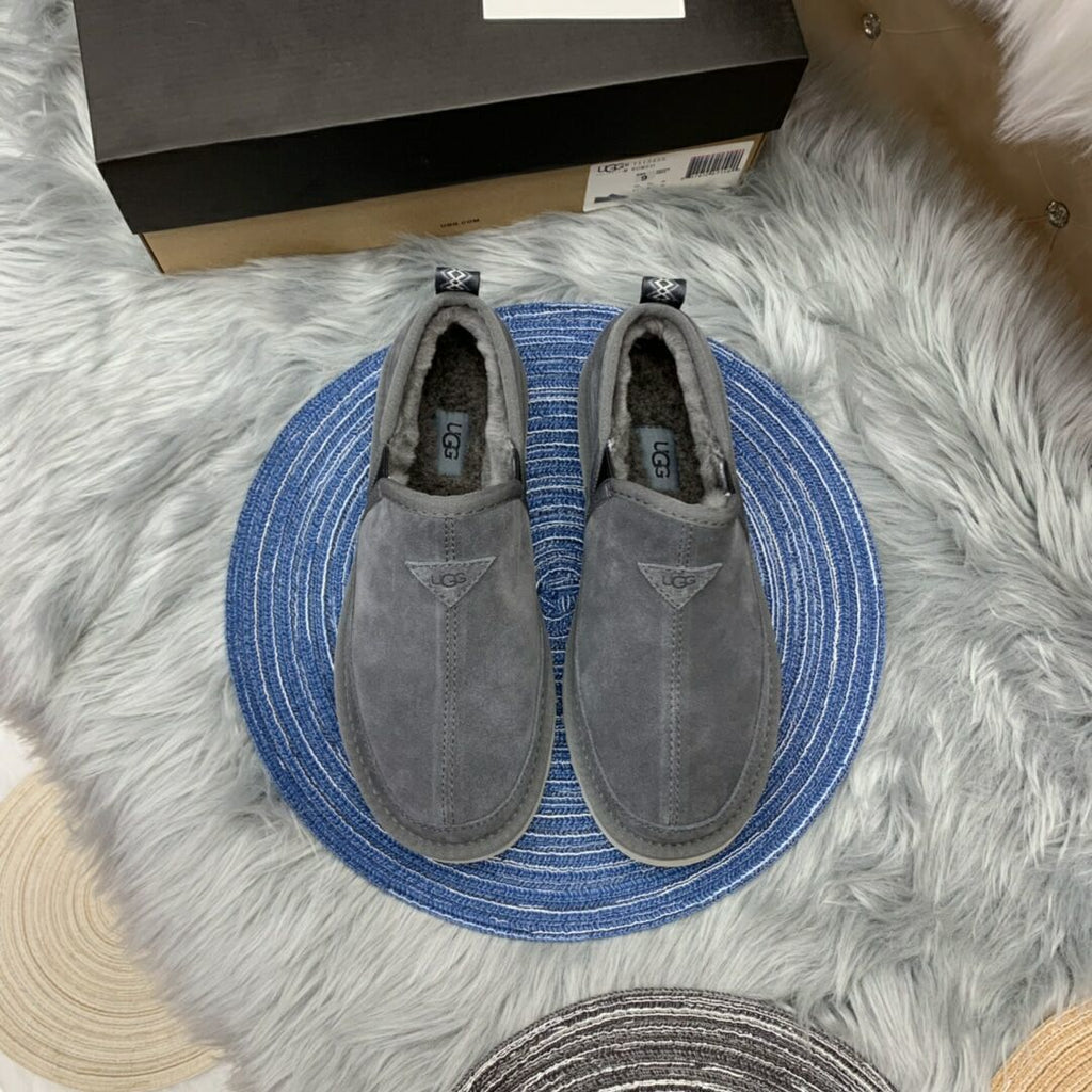Men's Slip-On Low-Top Casual Shoes - Gray, Model 3455