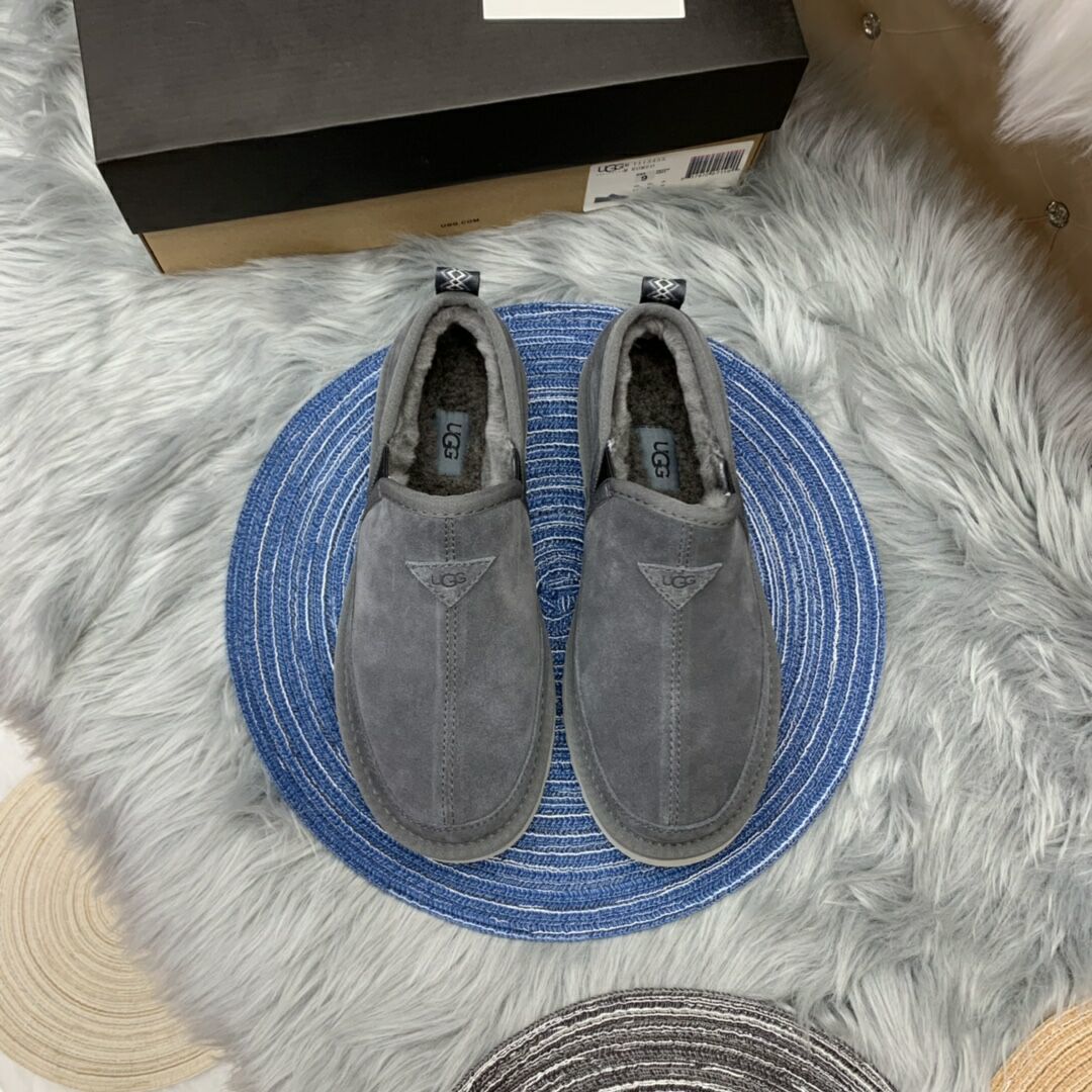 Men's Slip-On Low-Top Casual Shoes - Gray, Model 3455