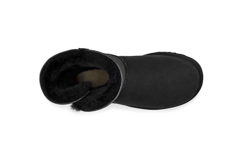 Side-Zip Mid-Calf Boots - Black, Model 2480