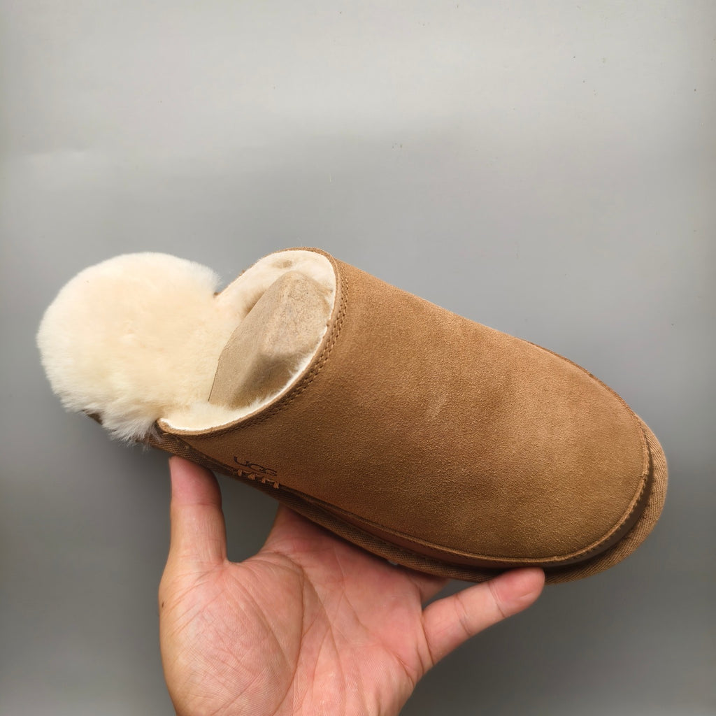 Men's Ultralight Fluffy Casual Slippers - Chestnut, Model 4585