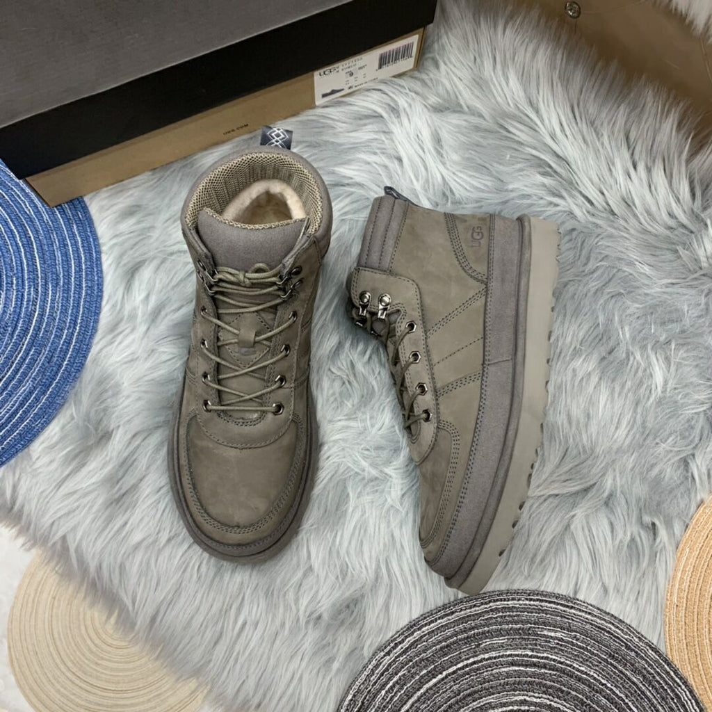 Men's Lace-Up Casual Shoes - Gray, Model 2991