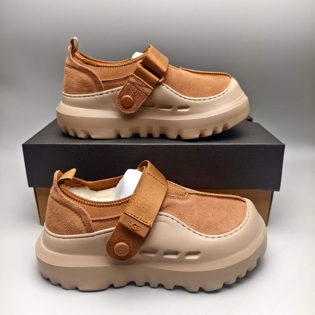 Unisex Slip-On Casual Shoes - Chestnut, Model 7550