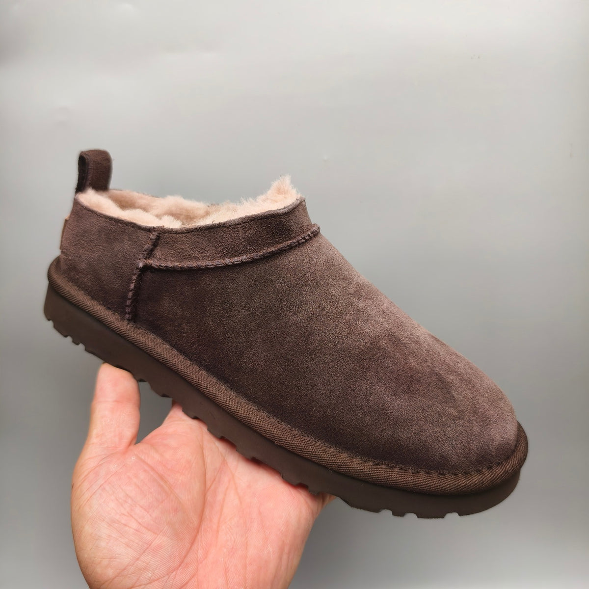 Women's Classic Slip-On Shoes - Chocolate, Model 3891