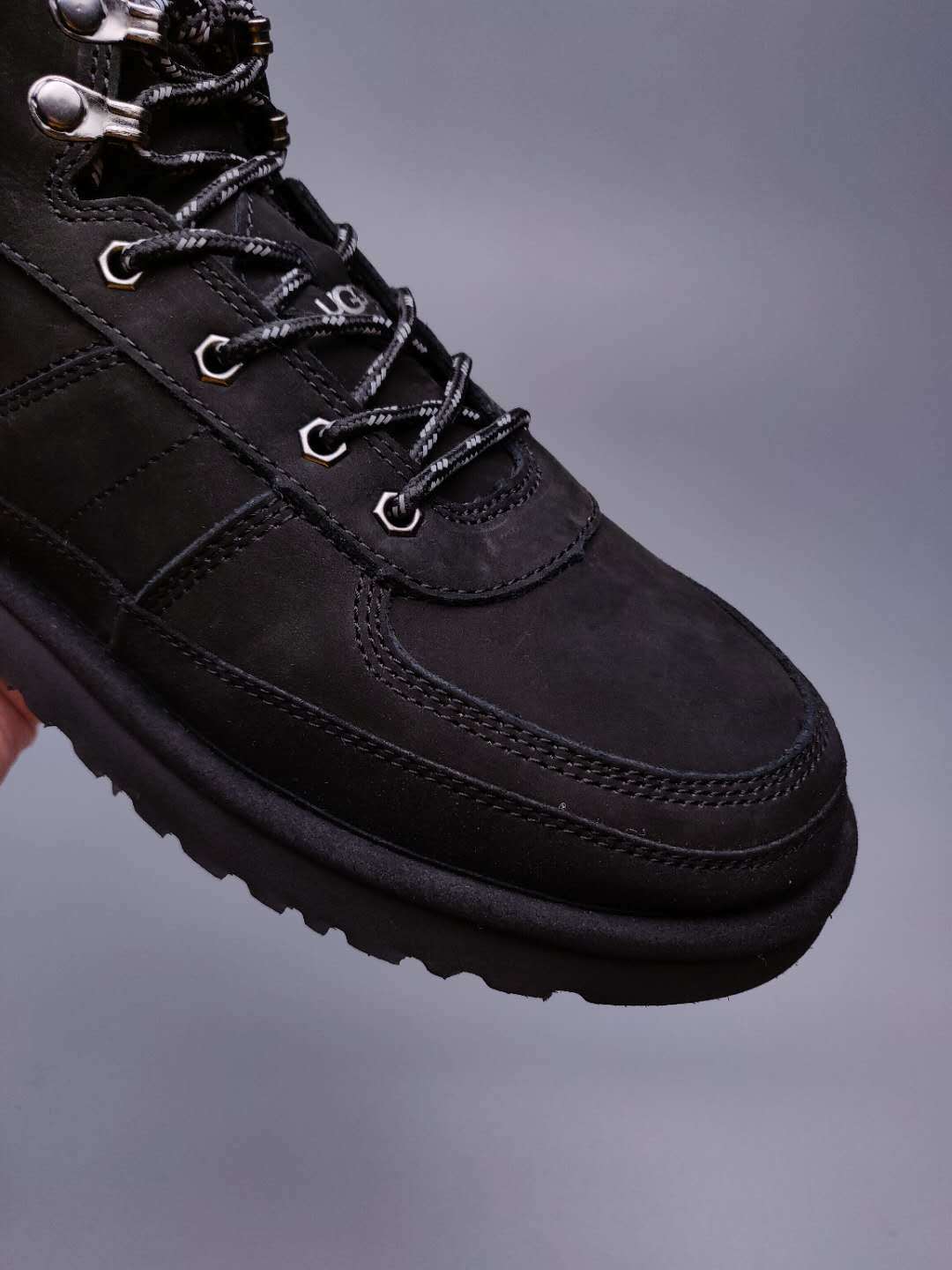 Men's Lace-Up Casual Shoes - Black, Model 2991