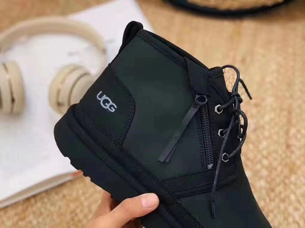 Upgraded Zip-Up Shoes - Black, Model 3883