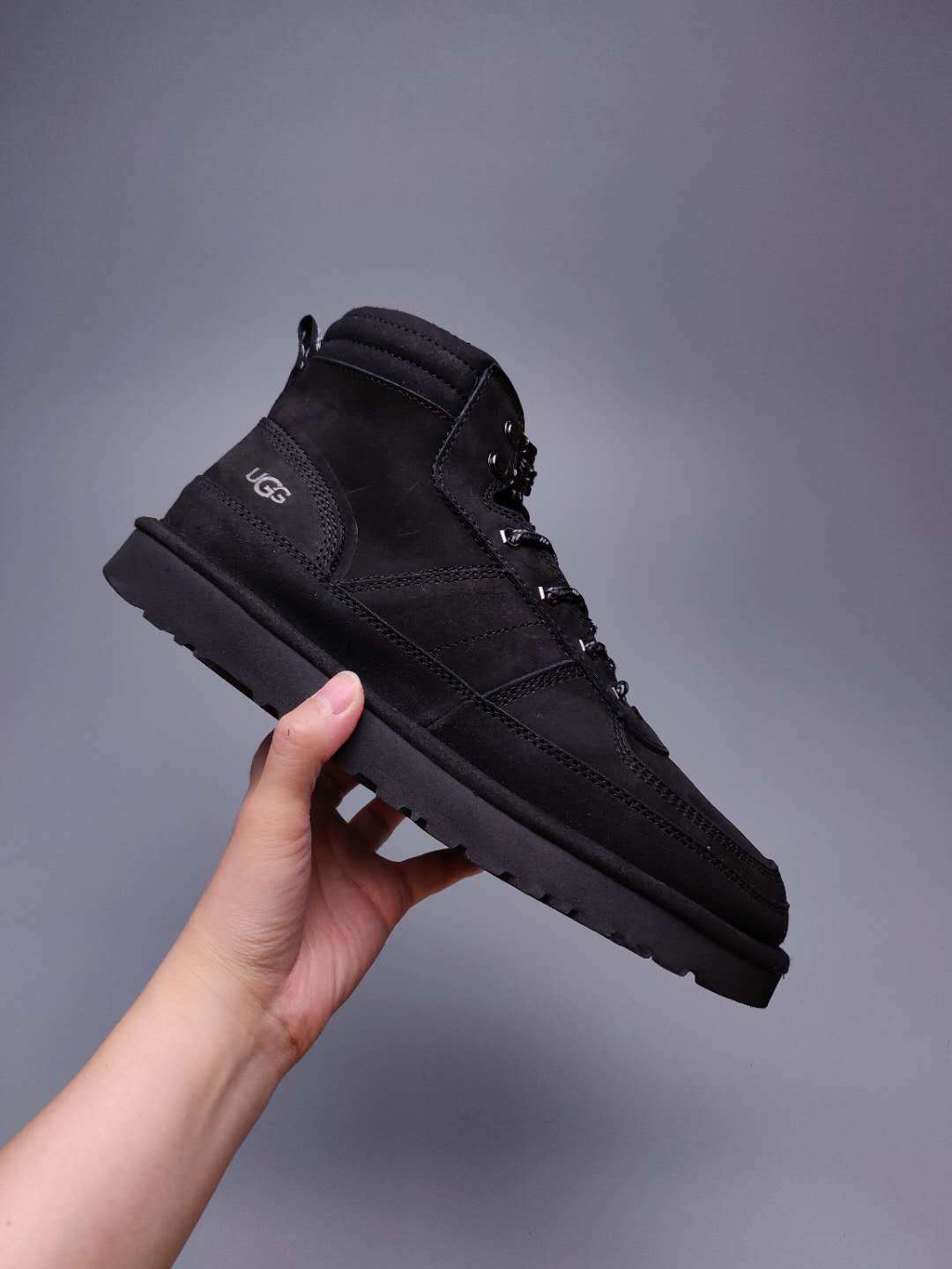 Men's Lace-Up Casual Shoes - Black, Model 2991
