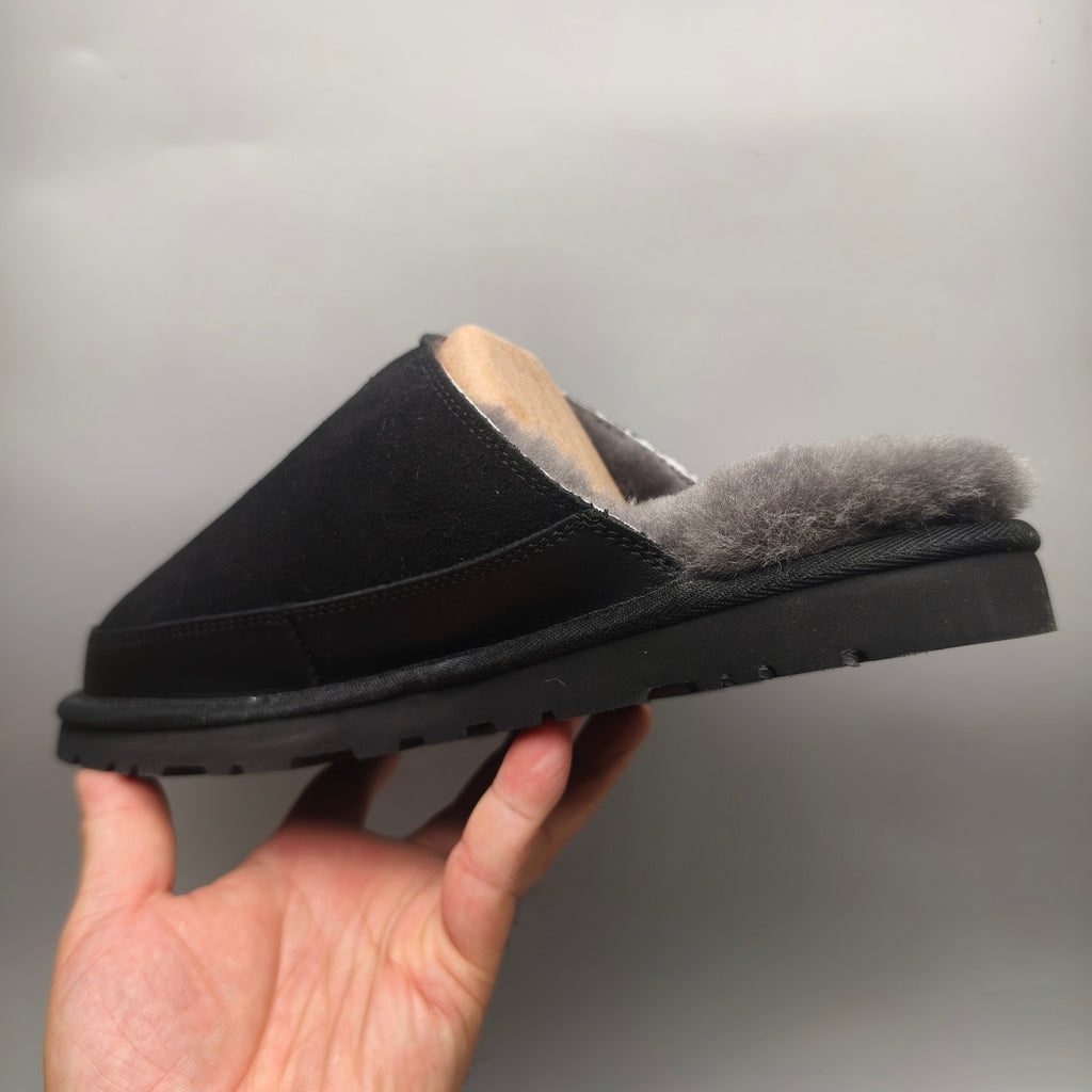 Men's Ultralight Fluffy Casual Slippers - Black, Model 4585
