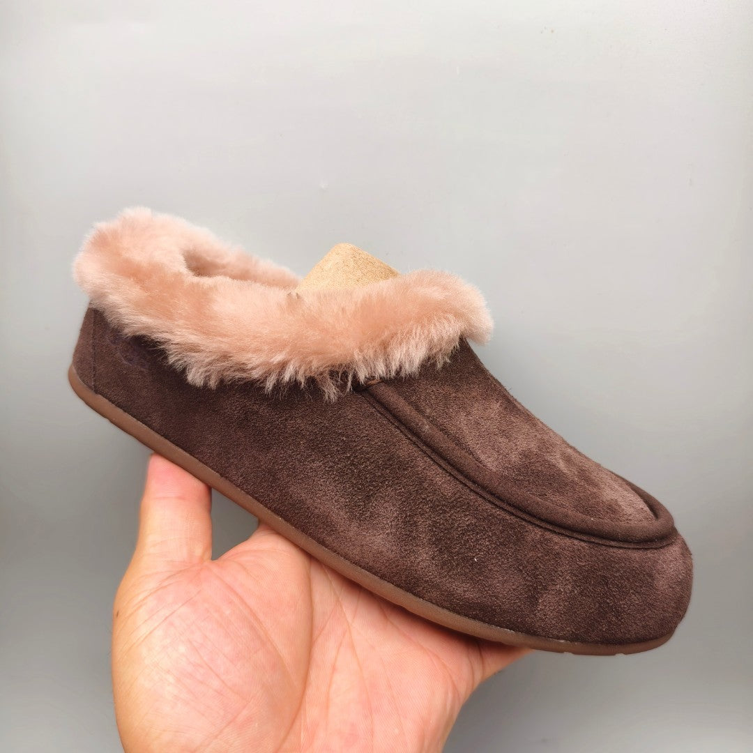 Slip-On Casual House Shoes - Chocolate, Model 1391