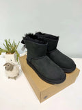 Bow-Detail Shoes with Subtle Shimmer - Black, Model 2938