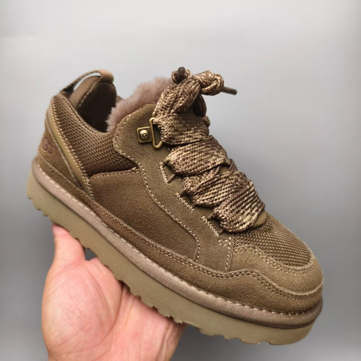 Unisex Mesh Casual Sneakers - Walnut, Model 4032
