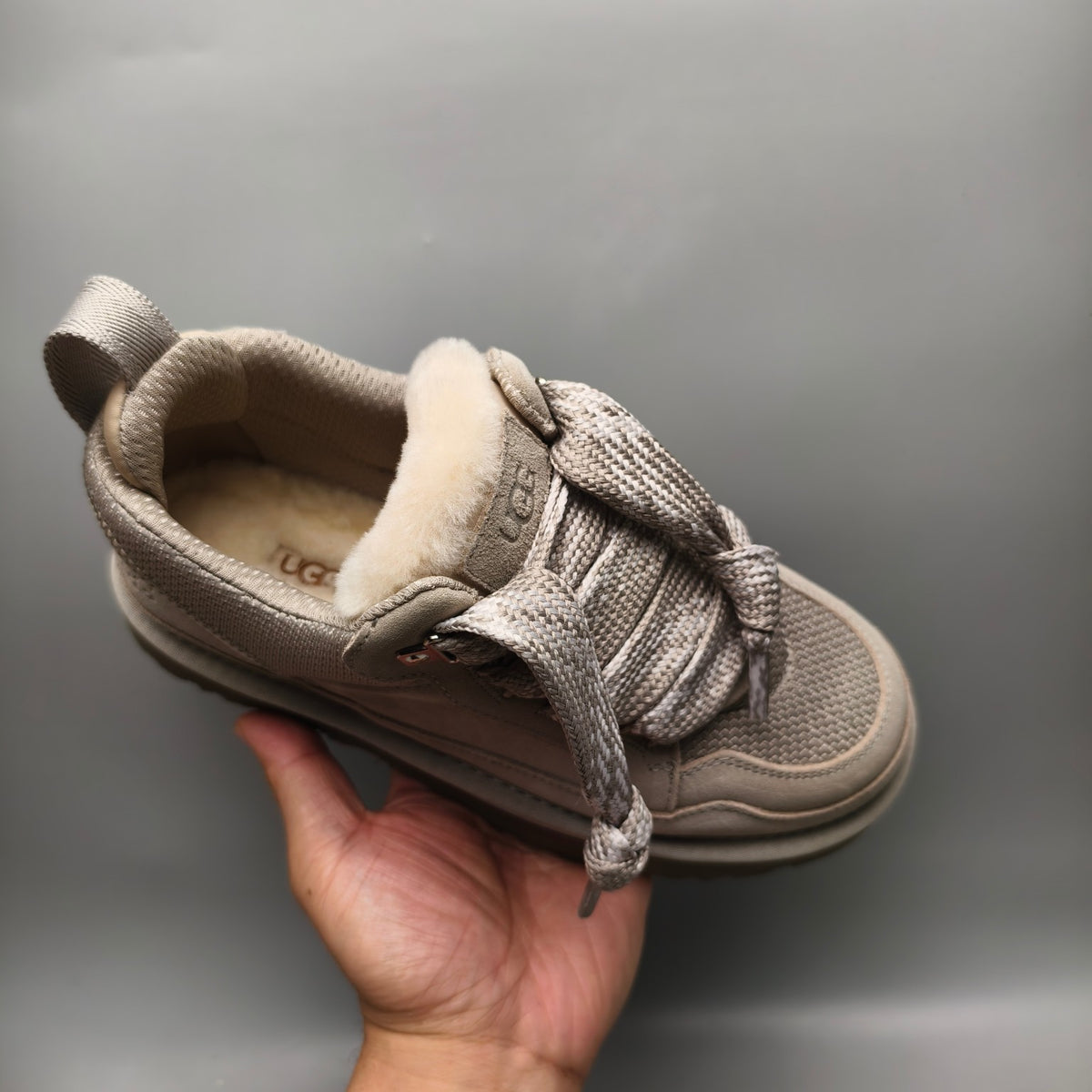 Unisex Mesh Casual Sneakers - Gray, Model 4032
