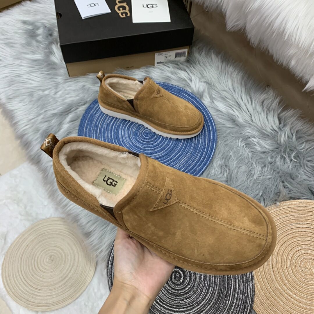 Men's Slip-On Low-Top Casual Shoes - Chestnut, Model 3455