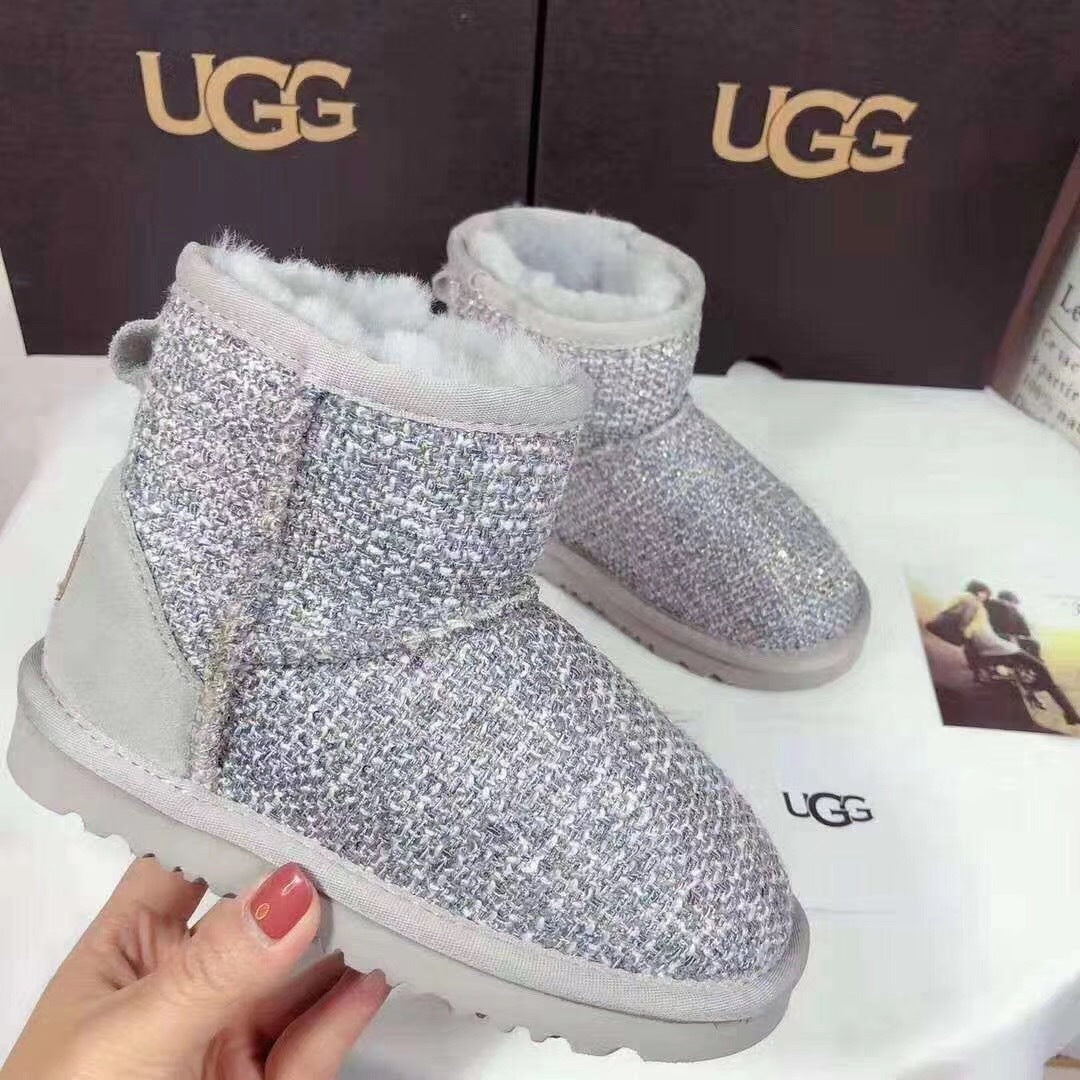 Kids' Chic Snow Boots - Gray, Model 5854