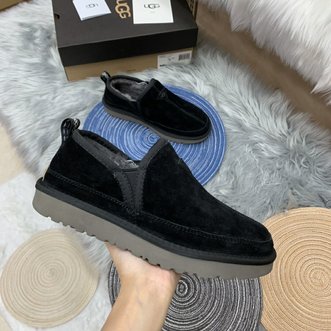 Men's Slip-On Low-Top Casual Shoes - Black, Model 3455