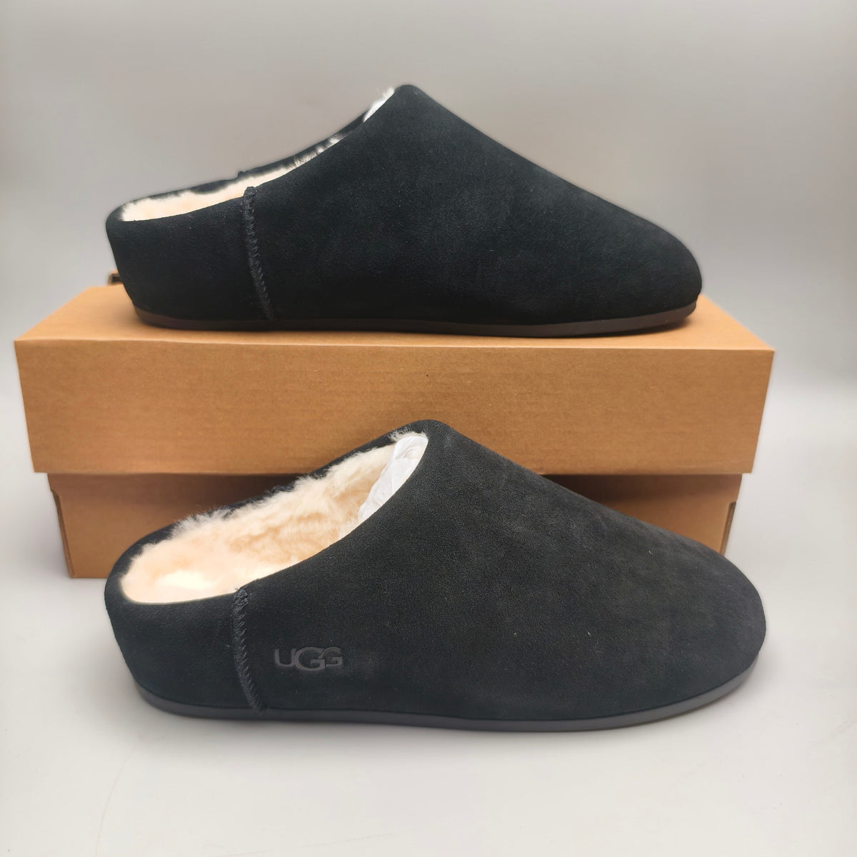 Slip-On Casual House Shoes - Black, Model 1390