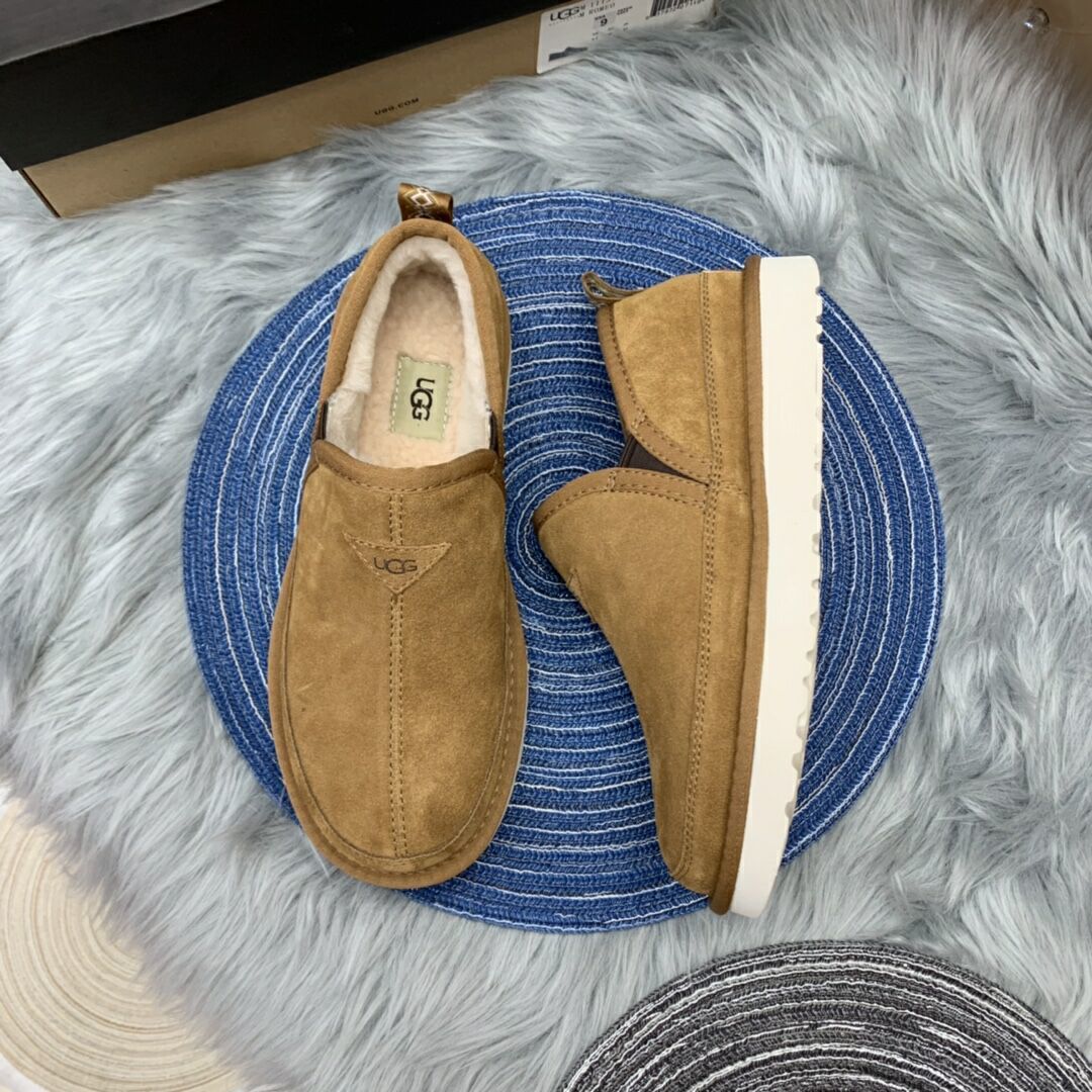 Men's Slip-On Low-Top Casual Shoes - Chestnut, Model 3455