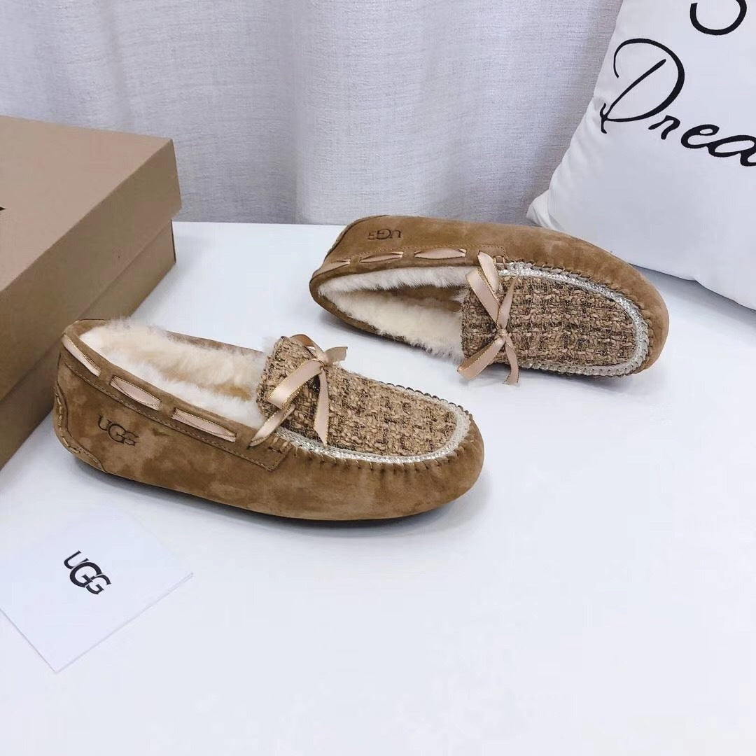 Chic Moccasin-Style Loafers - Chestnut, Model 5623
