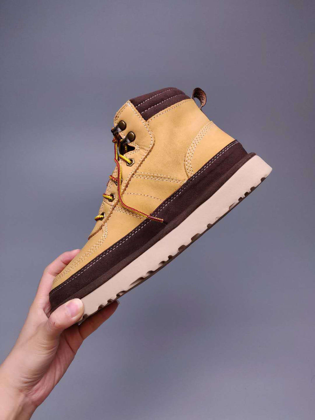 Men's Lace-Up Casual Shoes - Chestnut, Model 2991