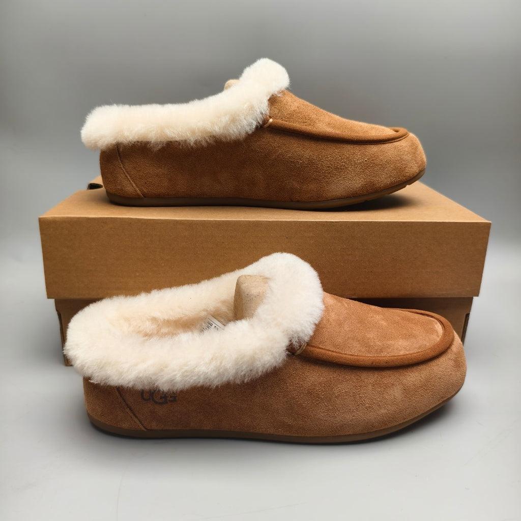 Slip-On Casual House Shoes - Chestnut, Model 1391