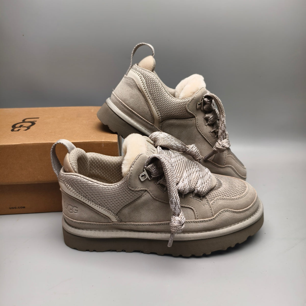Unisex Mesh Casual Sneakers - Gray, Model 4032