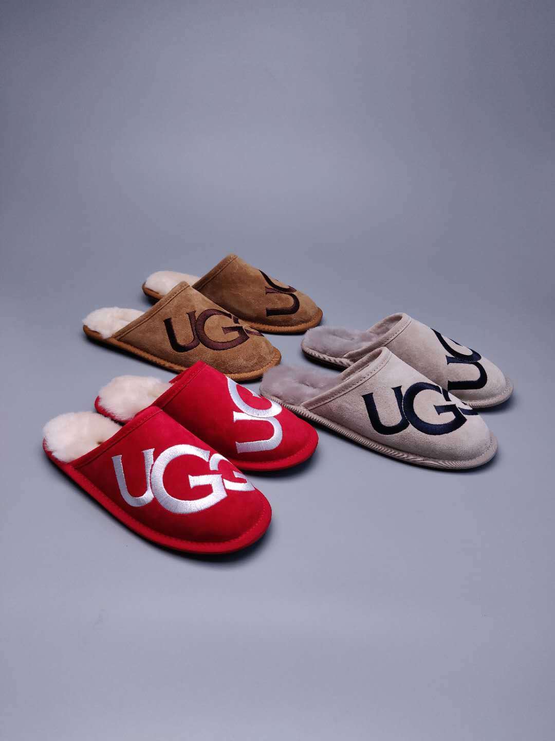 Large G Indoor Slippers - Chestnut, Model 2593