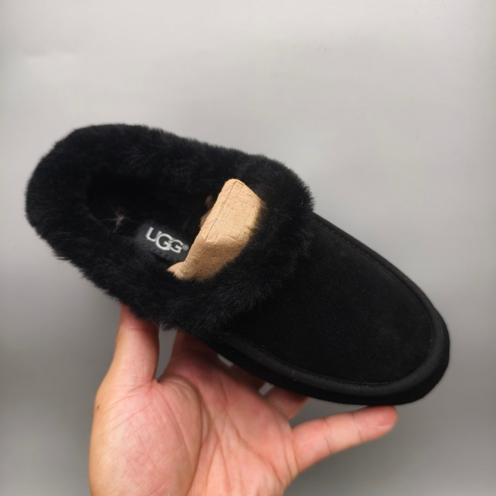 Slip-On Casual House Shoes - Black, Model 1391