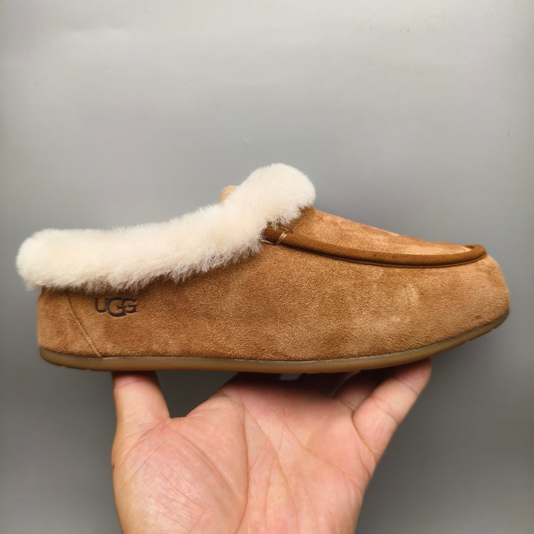 Slip-On Casual House Shoes - Chestnut, Model 1391