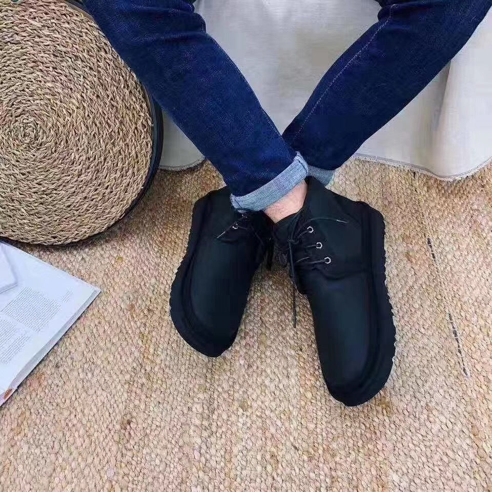 Upgraded Zip-Up Shoes - Black, Model 3883