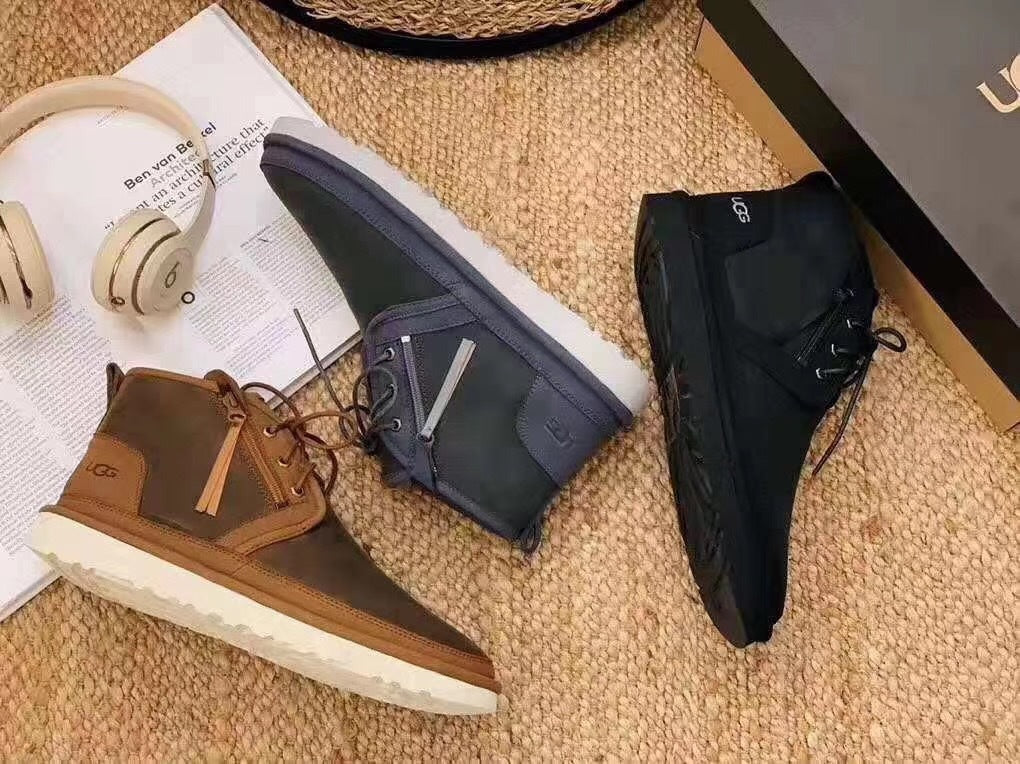 Upgraded Zip-Up Shoes - Black, Model 3883