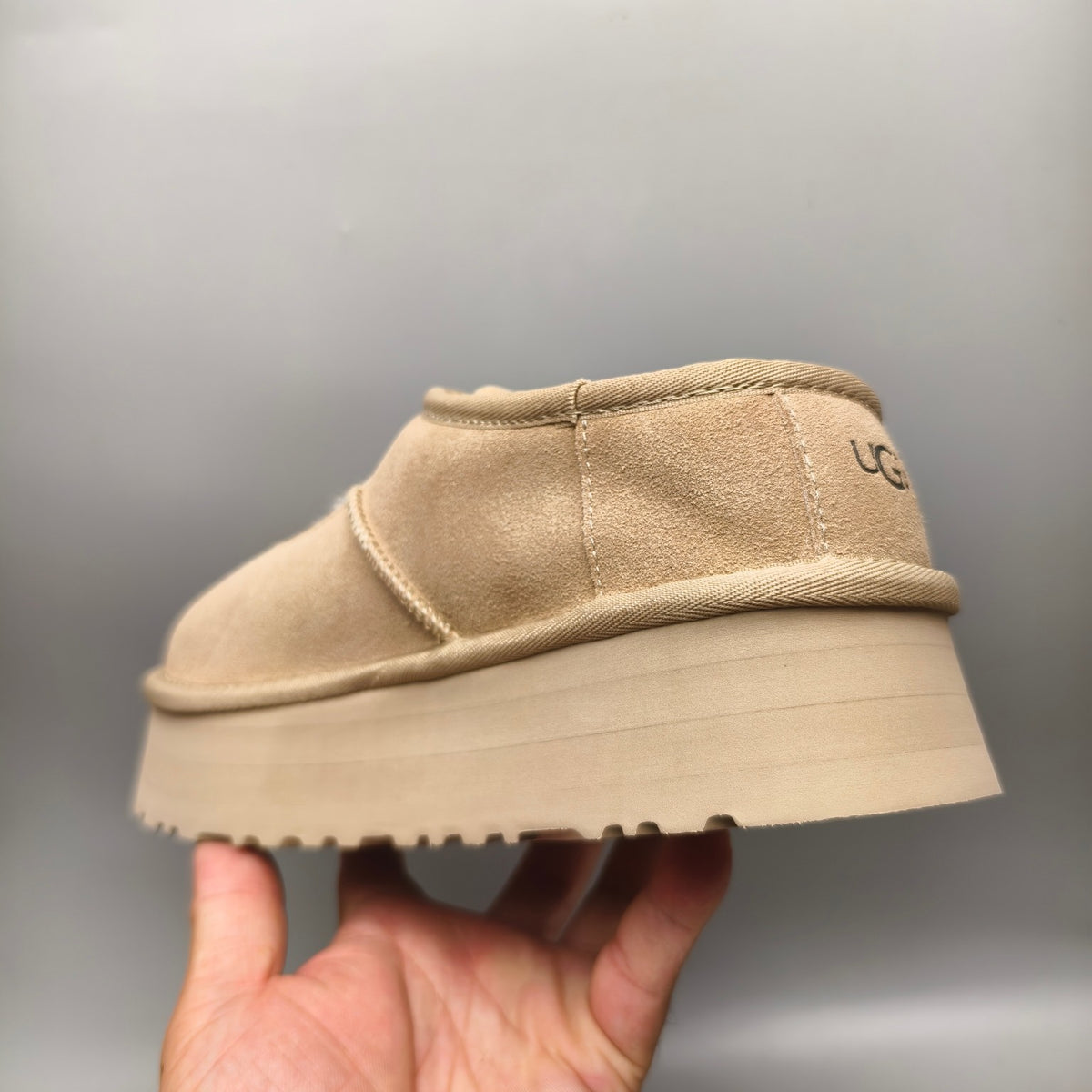 Platform Mary Jane Fashion Shoes - Sand, Model 7612