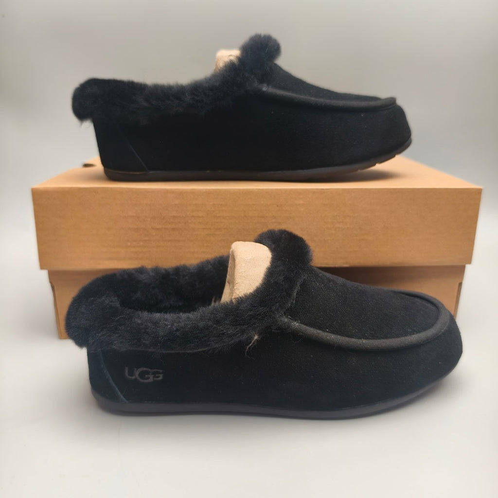 Slip-On Casual House Shoes - Black, Model 1391