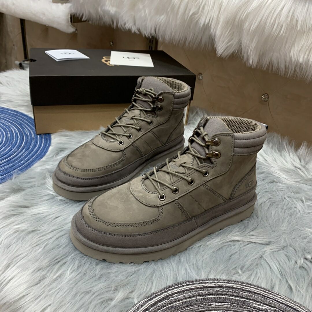 Men's Lace-Up Casual Shoes - Gray, Model 2991