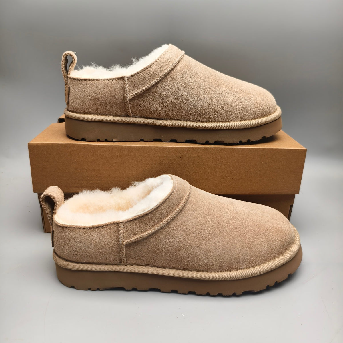 Women's Classic Slip-On Shoes - Sand, Model 3891