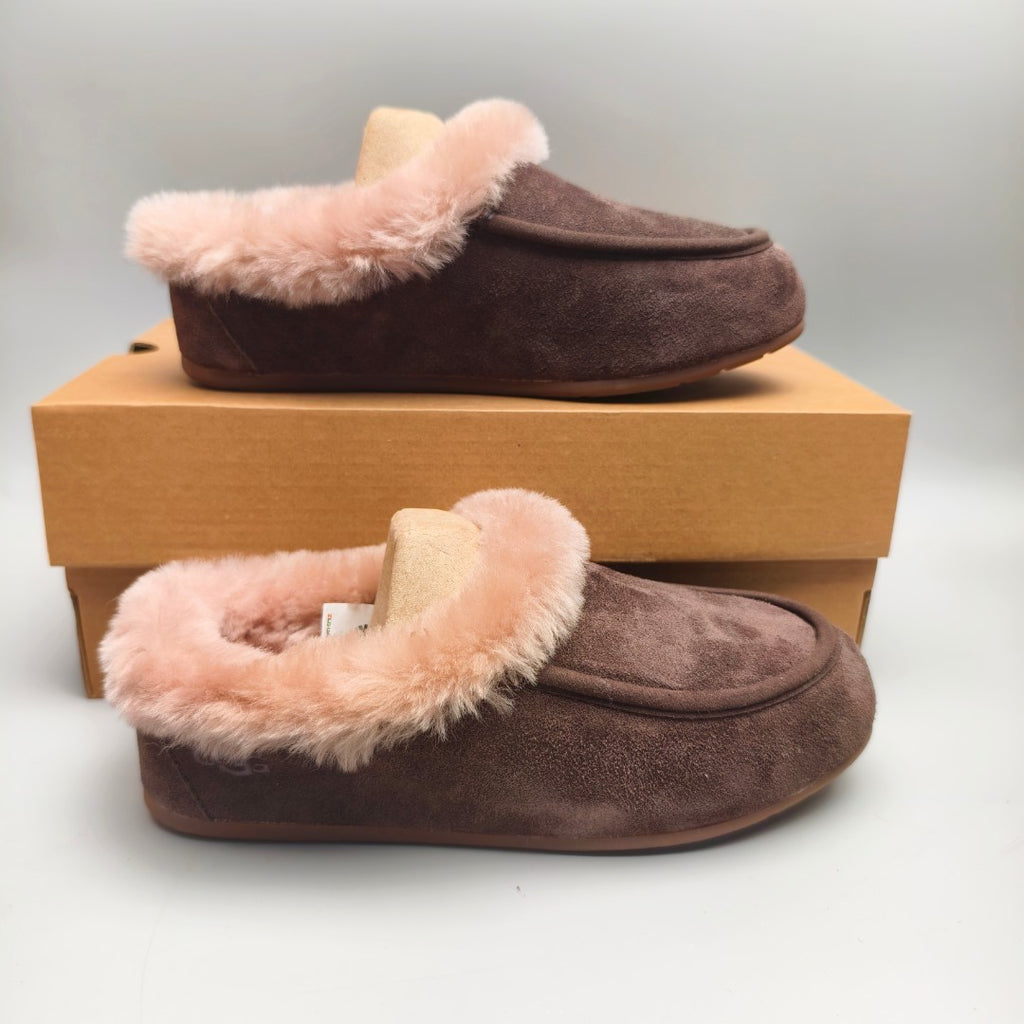 Slip-On Casual House Shoes - Chocolate, Model 1391