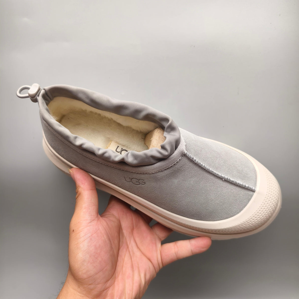 Slip-On Casual Shoes - Light Gray, Model 4096
