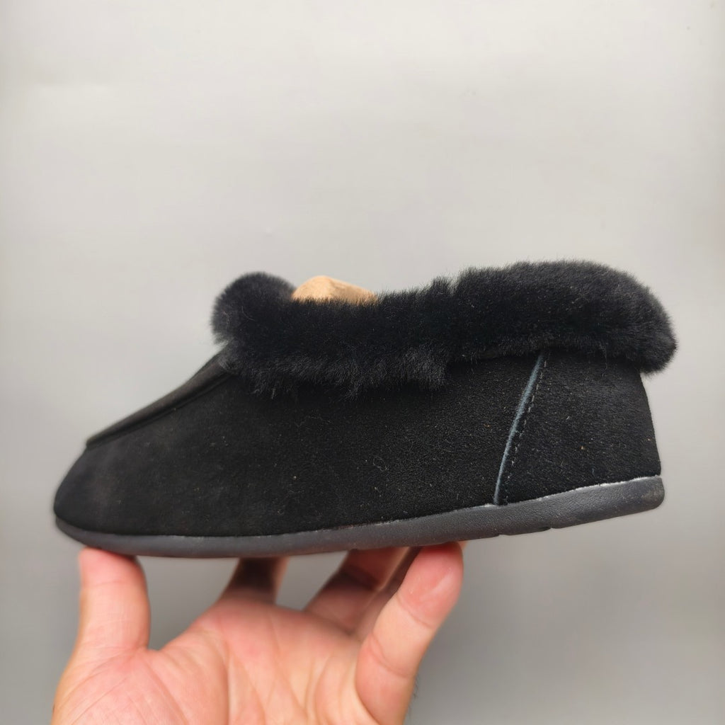 Slip-On Casual House Shoes - Black, Model 1391
