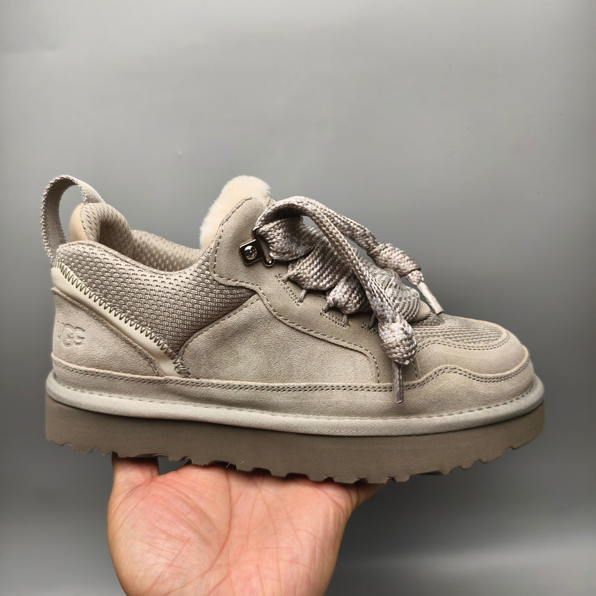 Unisex Mesh Casual Sneakers - Gray, Model 4032
