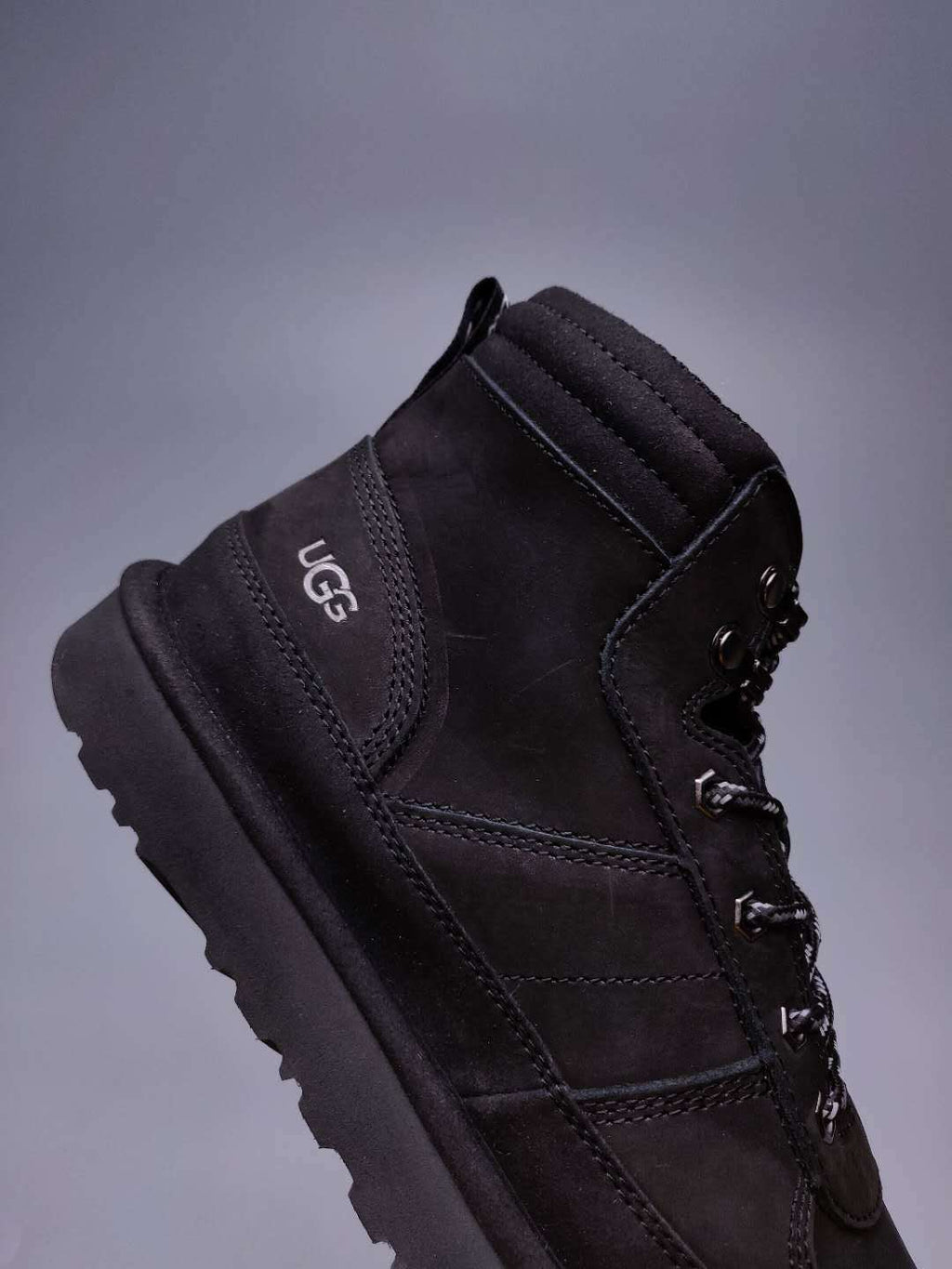 Men's Lace-Up Casual Shoes - Black, Model 2991