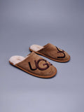 Large G Indoor Slippers - Chestnut, Model 2593