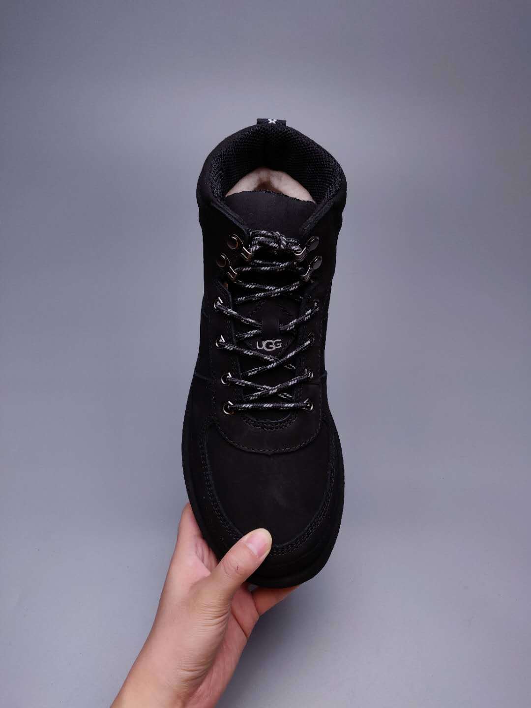 Men's Lace-Up Casual Shoes - Black, Model 2991