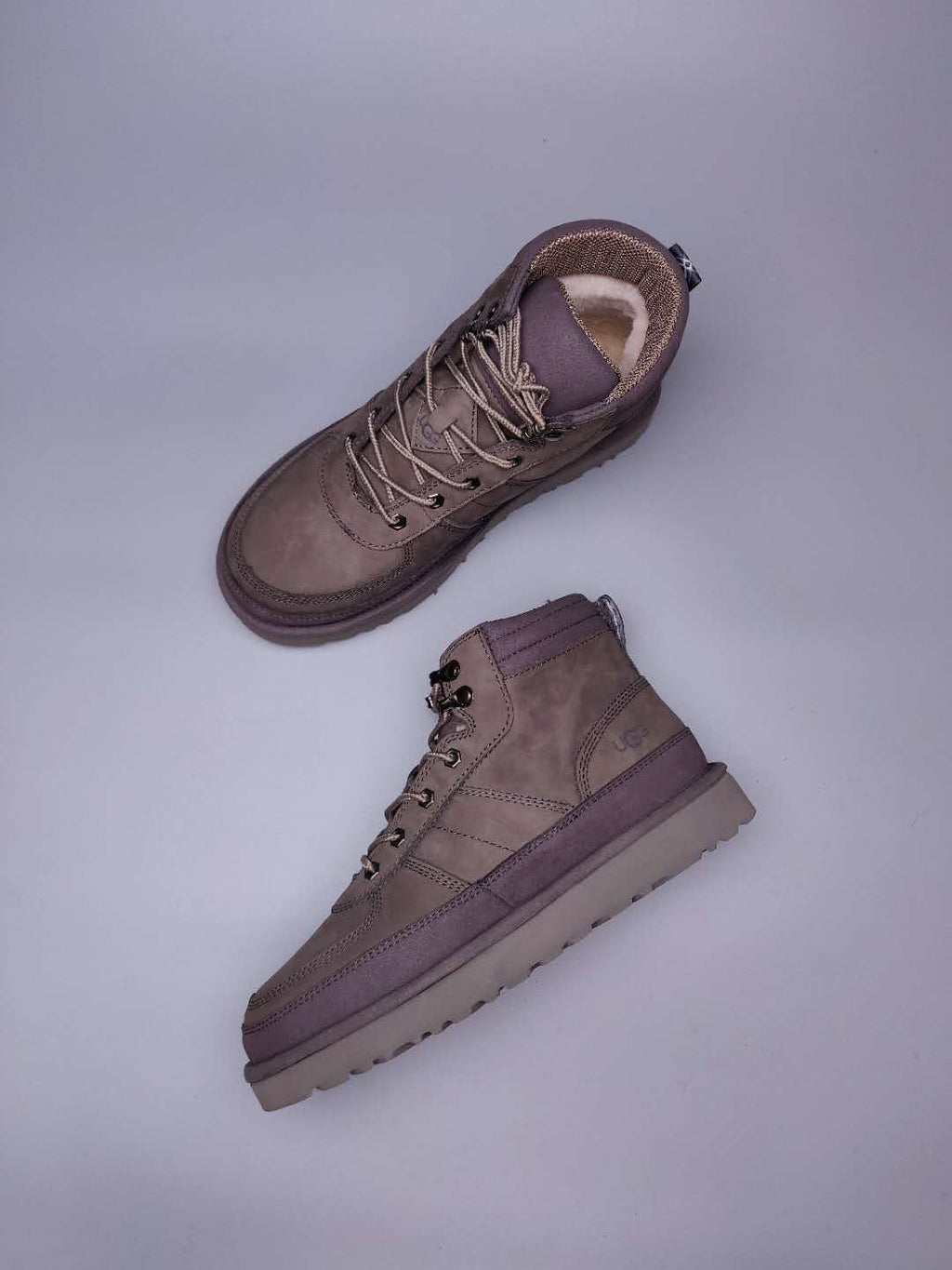 Men's Lace-Up Casual Shoes - Gray, Model 2991