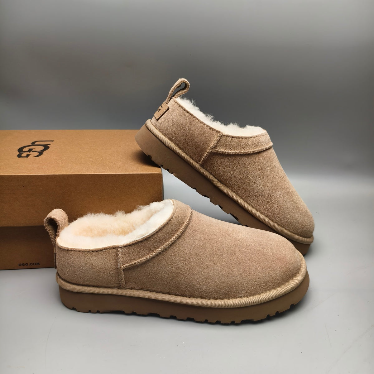 Women's Classic Slip-On Shoes - Sand, Model 3891