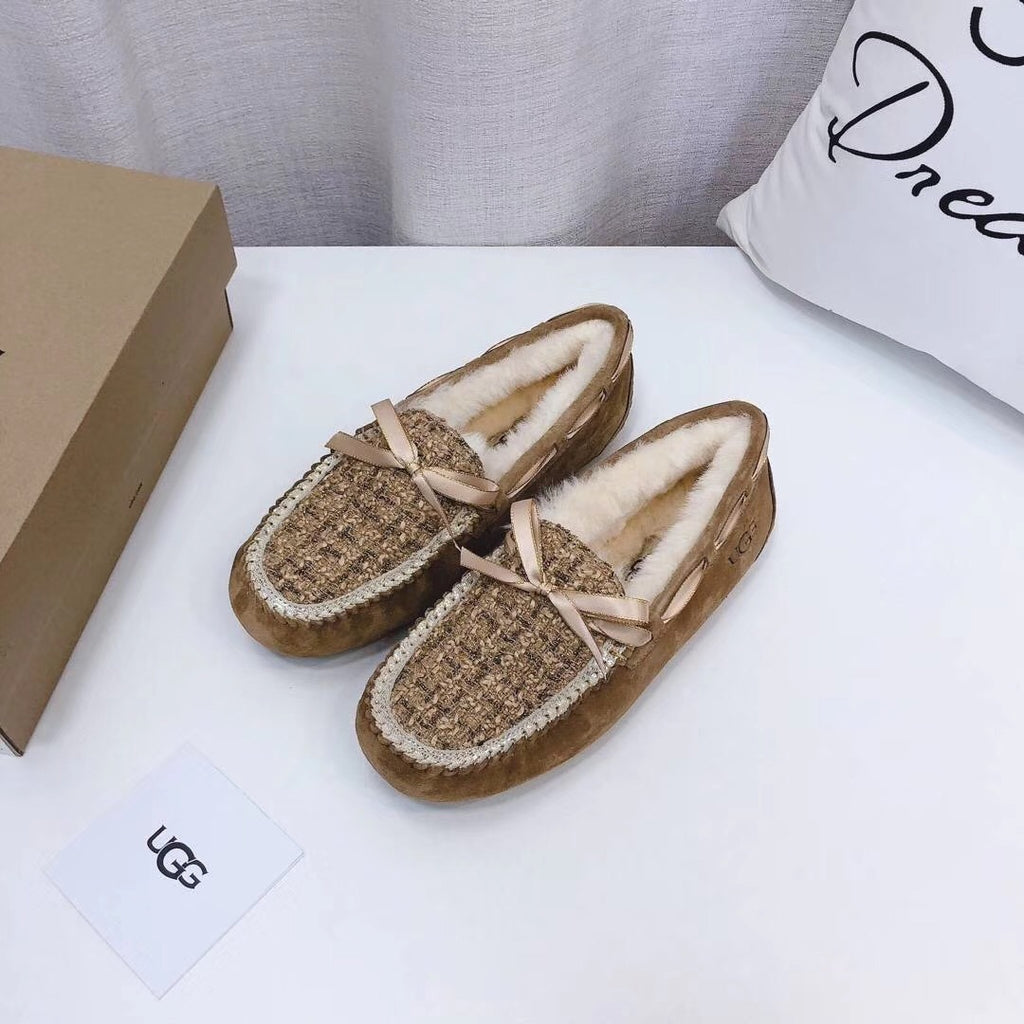Chic Moccasin-Style Loafers - Chestnut, Model 5623