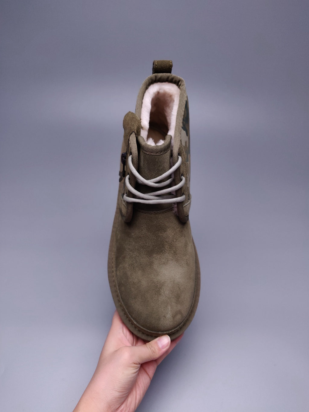 Men's Colorblock Camouflage Shoes - Army Green, Model 4193