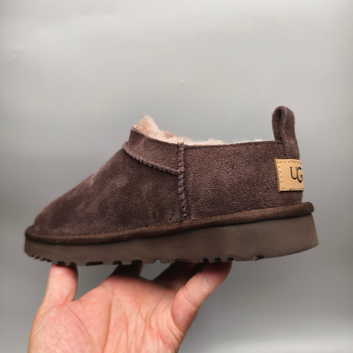 Women's Classic Slip-On Shoes - Chocolate, Model 3891