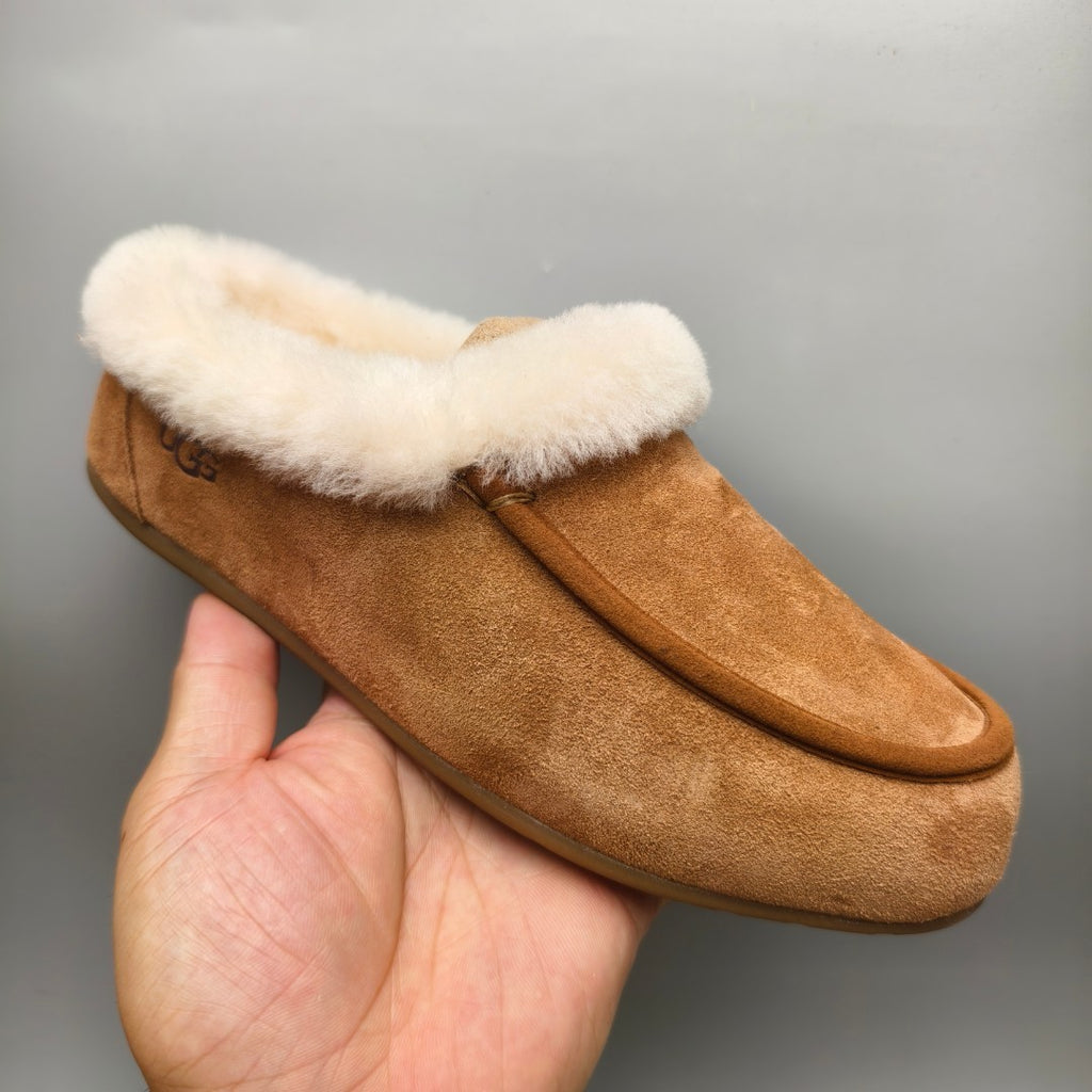 Slip-On Casual House Shoes - Chestnut, Model 1391