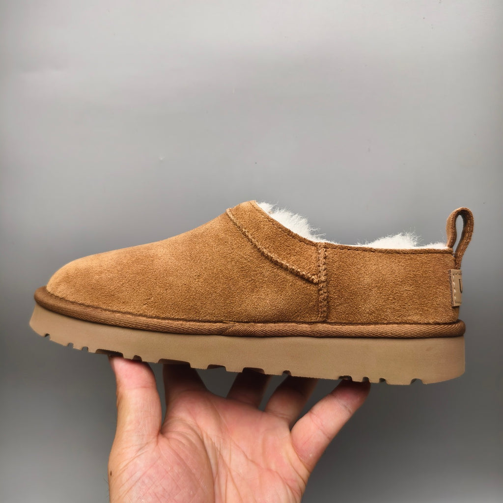 Women's Classic Slip-On Shoes - Chestnut, Model 3891