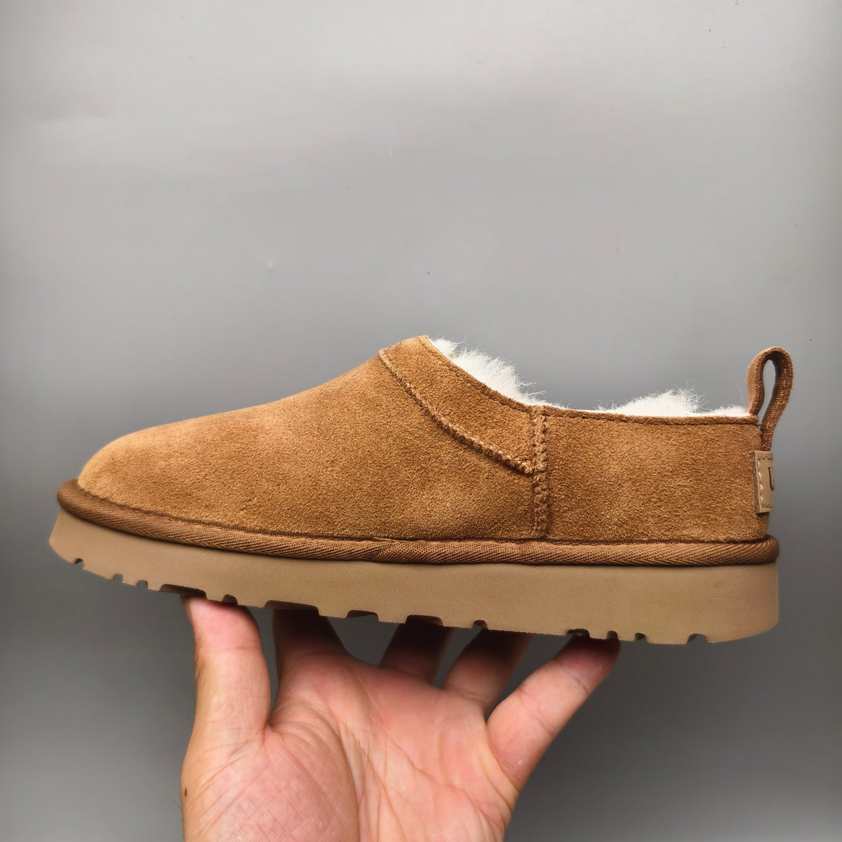 Women's Classic Slip-On Shoes - Chestnut, Model 3891
