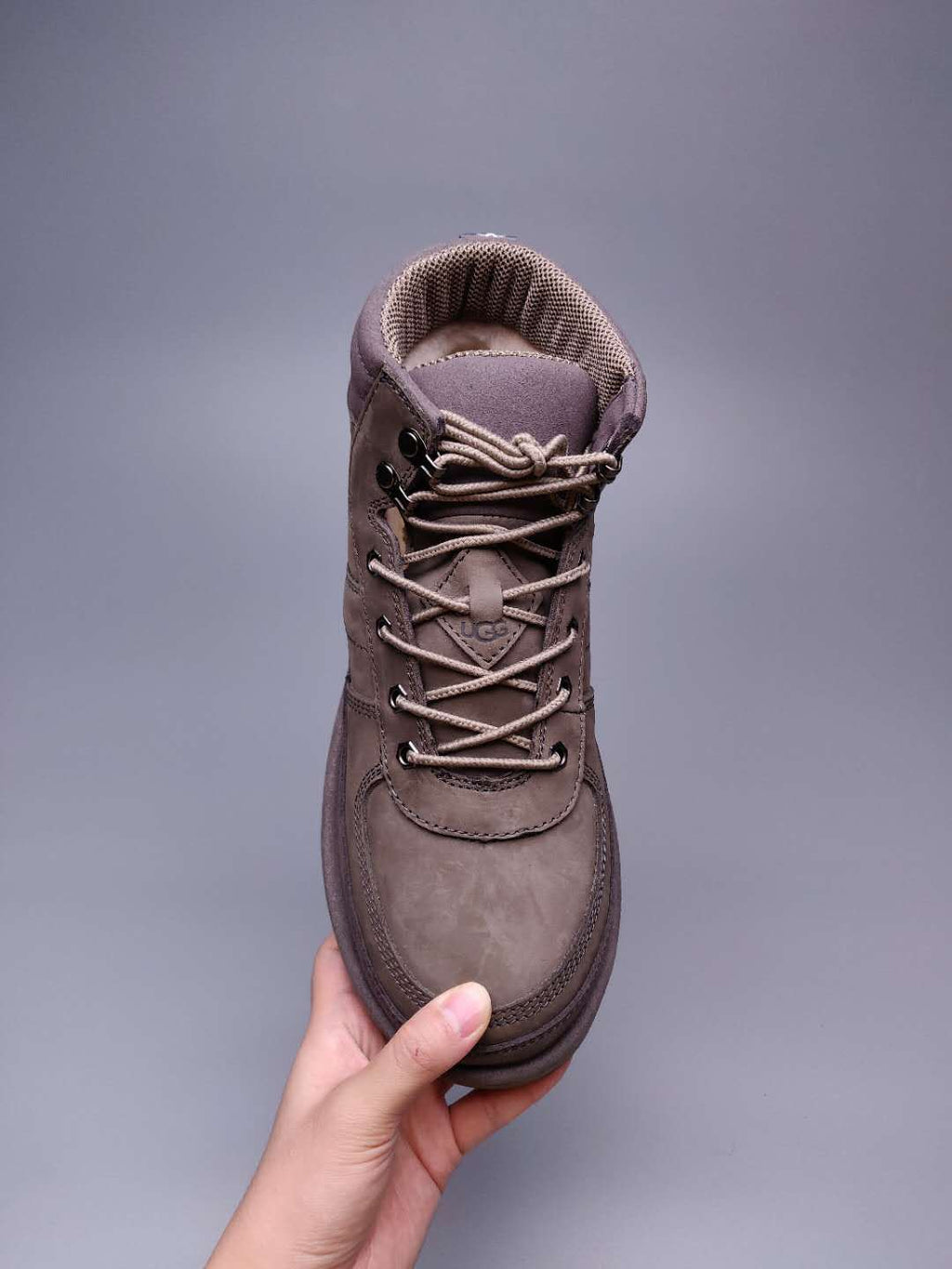 Men's Lace-Up Casual Shoes - Gray, Model 2991