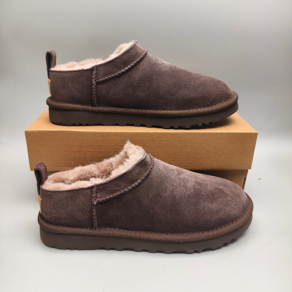 Women's Classic Slip-On Shoes - Chocolate, Model 3891